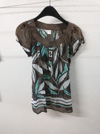 T-shirt camaïeu en voilage taille 40