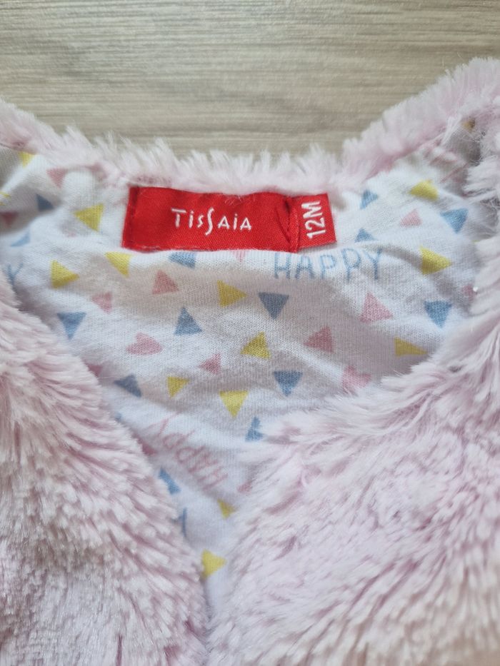 Gilet sans manches en fourrure bébé Tissaia 12 mois - photo numéro 2