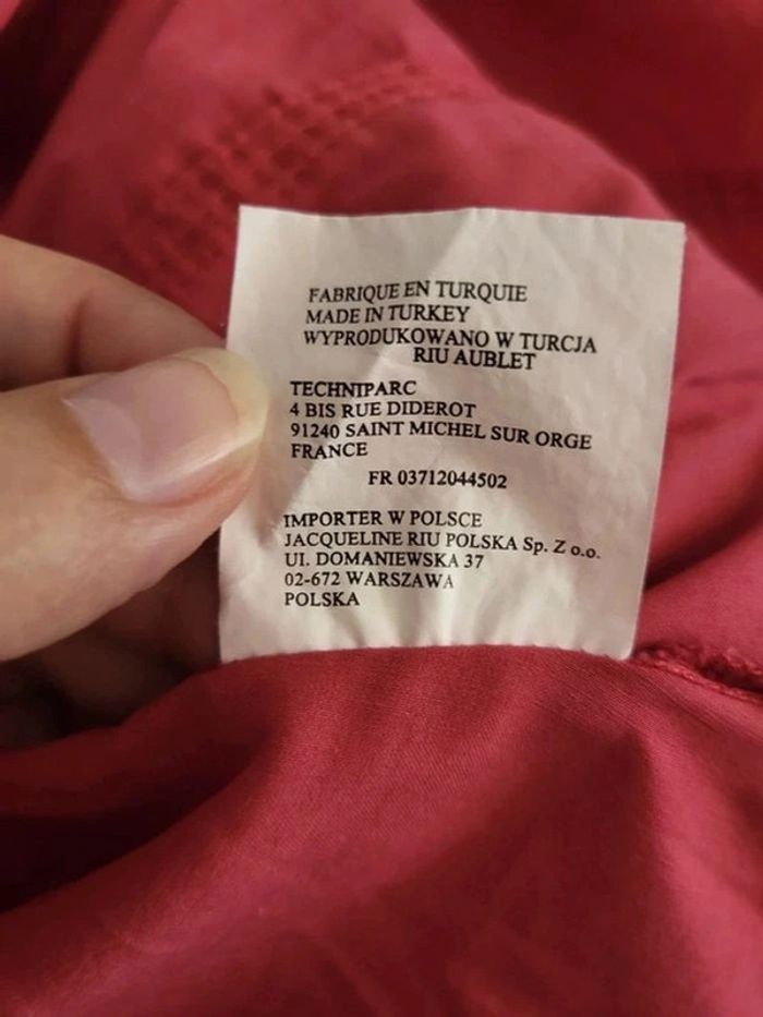 Chemise manches longues rouge Riu 42 - photo numéro 7