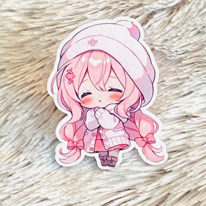 Pins Brut Fait Main Kawaii Girl Rose
