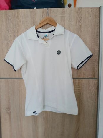 T-shirt Adidas M blanc Rolland Garros