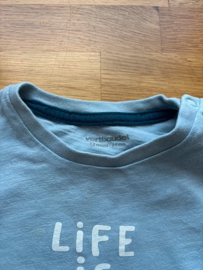 T-shirt MC Vertbaudet 12 mois garçon - photo numéro 2
