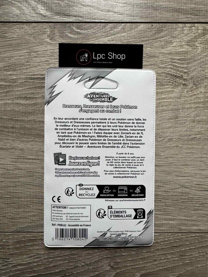 BOOSTERS POKÉMON SCELLÉ PLASTIQUE - ZACIEN EX DE NABIL - EV9 - NEUF & SCELLE - photo numéro 2