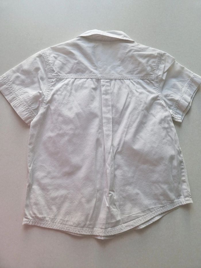Chemise blanche manches courtes 4 ans - photo numéro 3