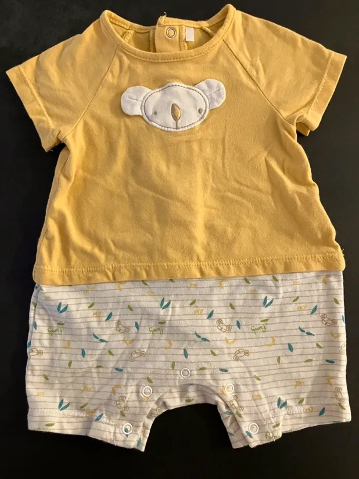 Lot de 2 combinaisons bébé - photo numéro 2