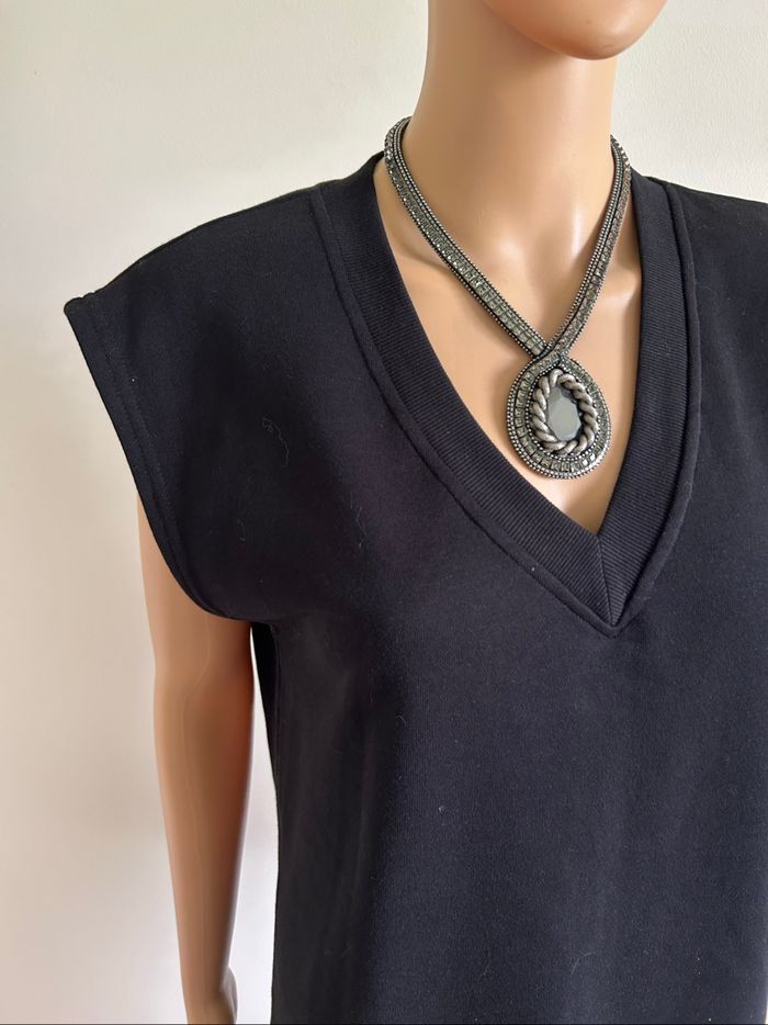 Pull sweat noir neuf sans manches Vero Moda taille S (valeur 25€) - photo numéro 4