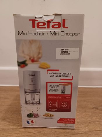 Mini hachoir électrique 2 en 1 TEFAL Neuf