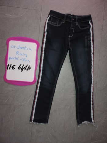 jeans orchestra taille 8 ans porté 1 fois