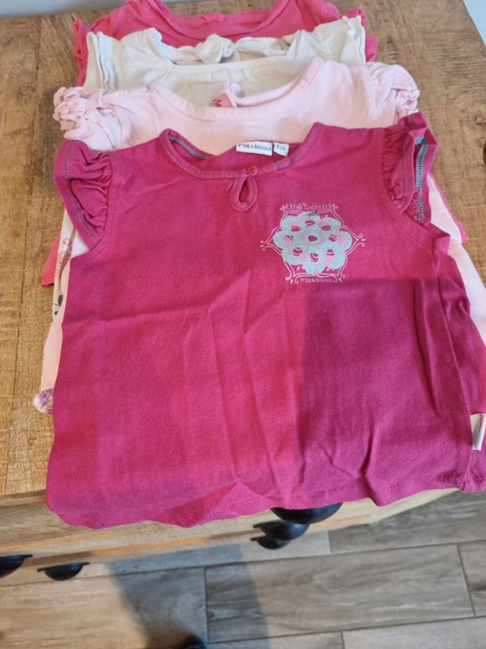 Lot de 5 Tee-shirt manches courtes 6 mois - photo numéro 3