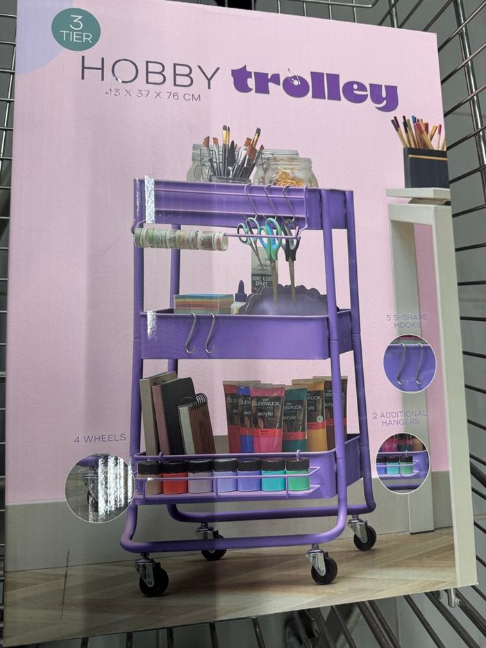 Chariot couleur mauve