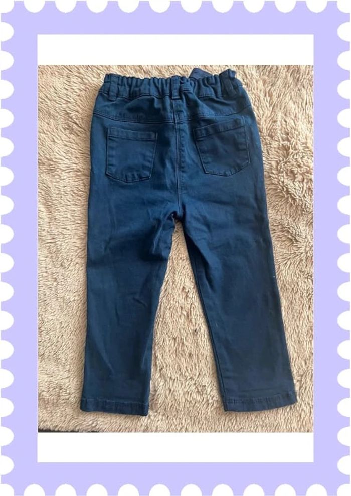 Pantalon jean fille 18-24 mois - photo numéro 2