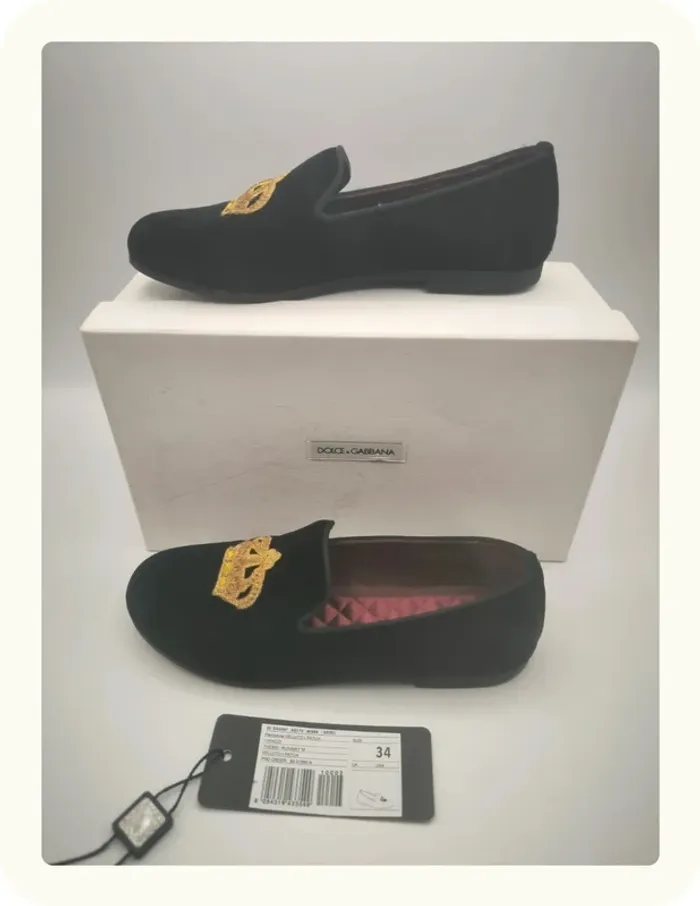 Chaussures mocassins chics enfant Dolce Gabbana Taille 34 - photo numéro 2
