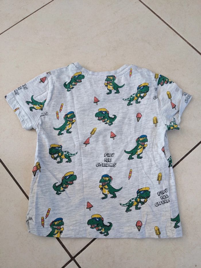 T-shirt garçon 18-24 mois dinosaure - photo numéro 4