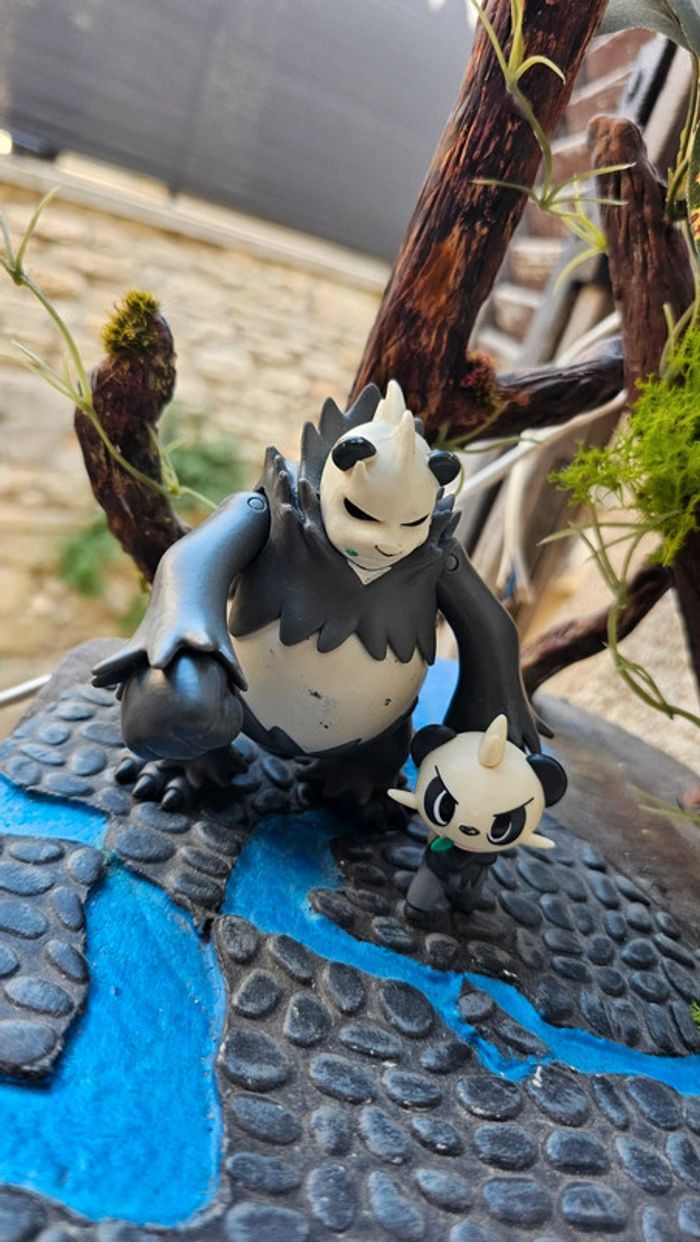 Super figurine Pokemon Nintendo Évolution Pandespiègle pandarbare - photo numéro 2