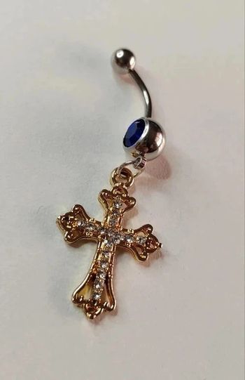 Piercing nombril croix - Neuf