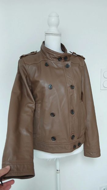 Veste en cuir d'ovin