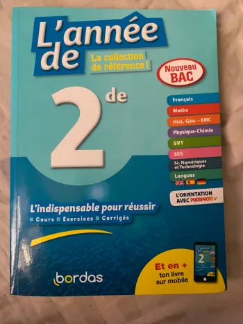 Livre tout sur l'année de seconde