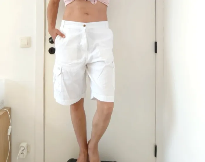 Beau short / bermuda Blanc du Nil style cargo M - photo numéro 2