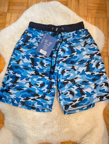 Short de bain bleu camouflage taille M Amytis