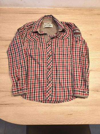 Chemise manche longue à carreaux 10 ans