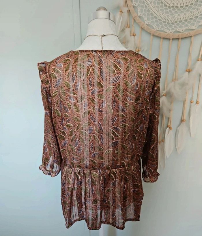 Joli chemisier marron - photo numéro 4
