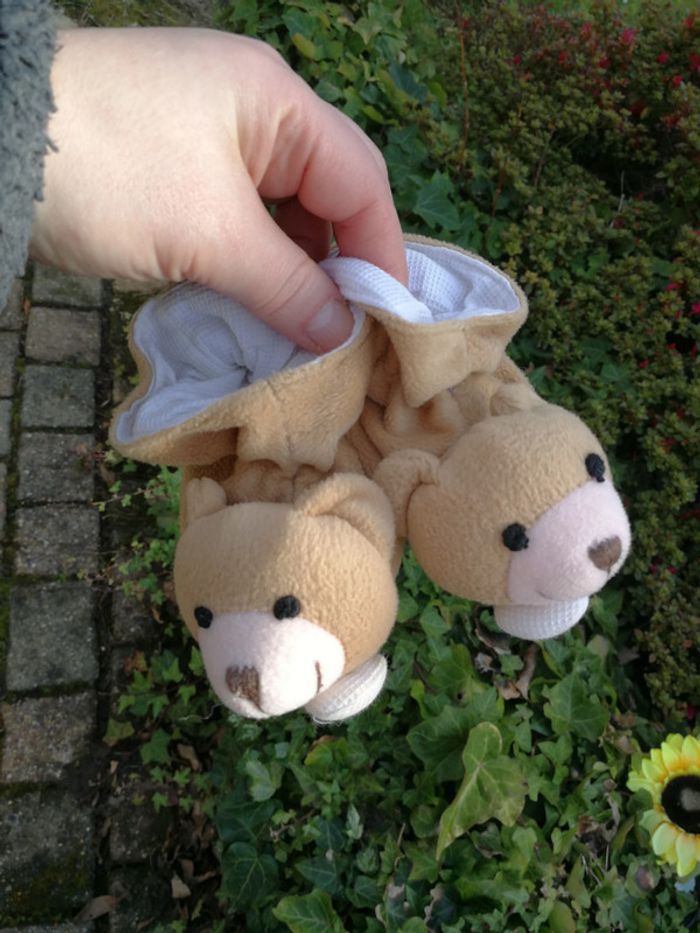 Chaussons ours pour bébé 0-6 mois
