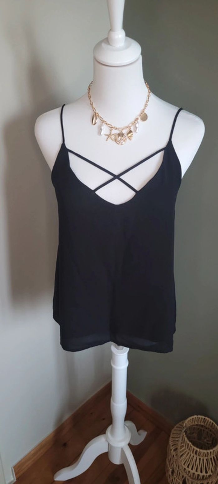 Jolie top blouse noir Pimkie Taille S - photo numéro 3