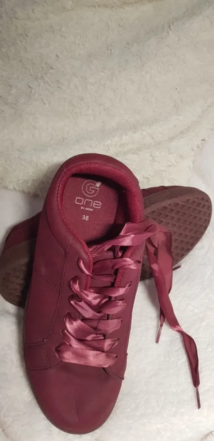 Sneakers Bordeau - photo numéro 3