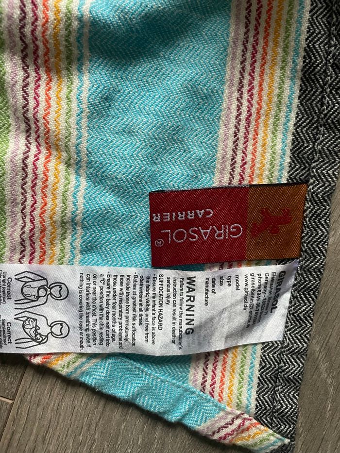 Portage sling ringsling de la marque Girasol 100% Coton - photo numéro 3