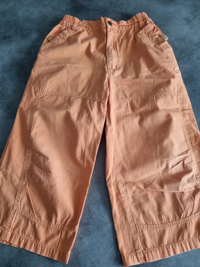 Bermuda élastiqué unisexe -Taille 12 ans - Kitesurf - Orange - photo numéro 3