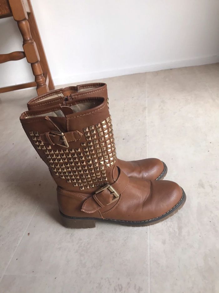 Bottines femmes couleur marron taille 37 très bon état