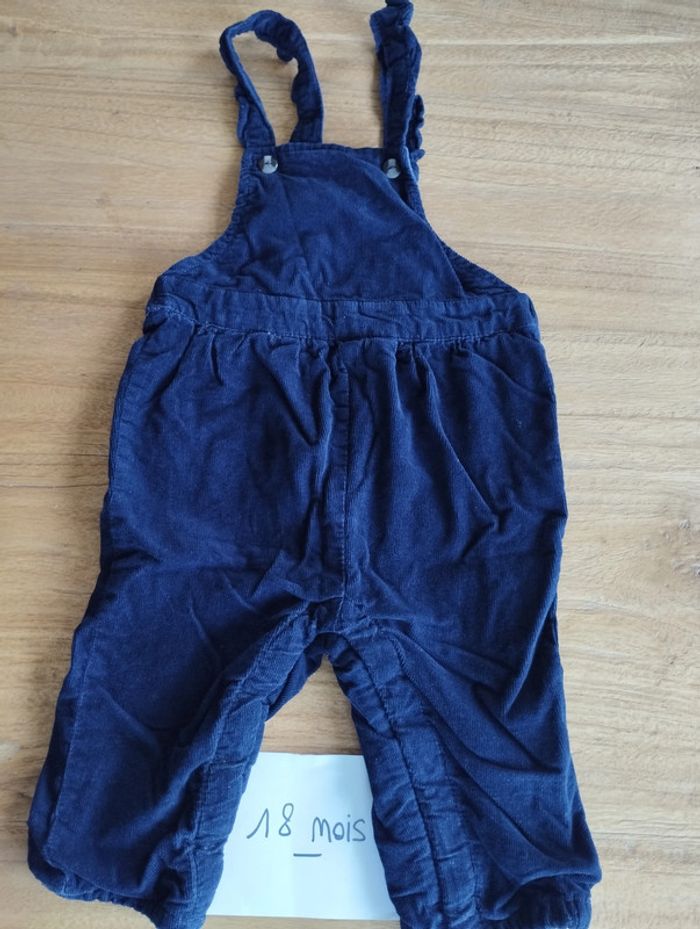 salopette velours Vertbaudet 18 mois