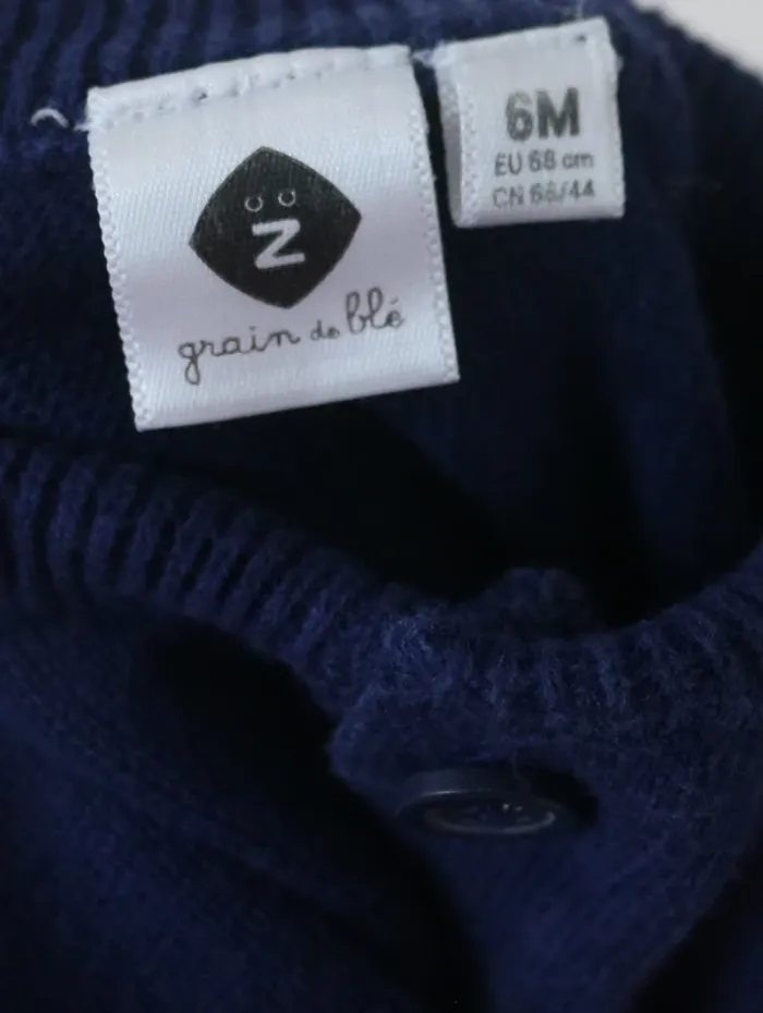Ensemble chemise/gilet Tape à l'oeil, pull Grain de blé et pantalon DPAM 6 mois - photo numéro 12