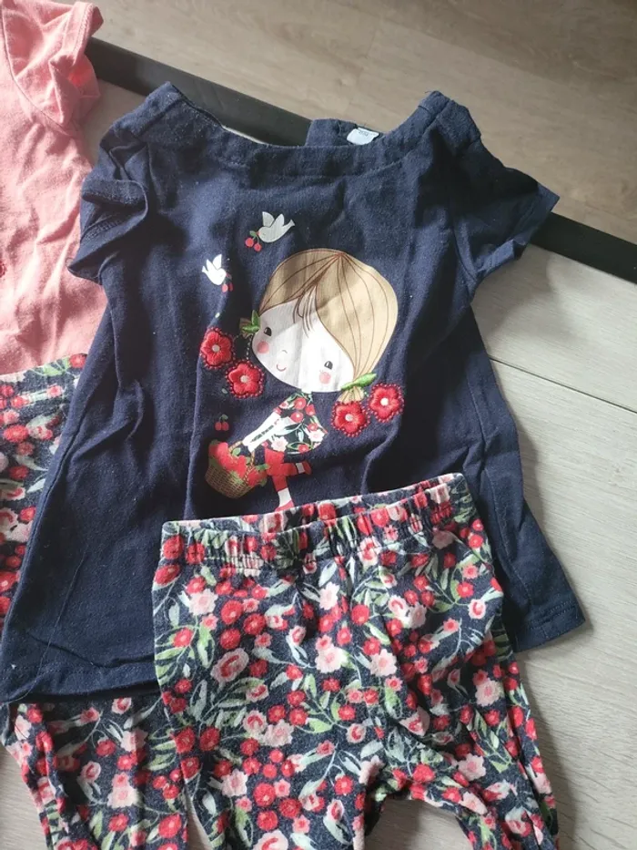 2 ensemble t-shirt+ legging 6 mois - photo numéro 3