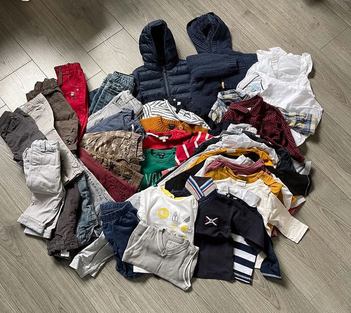 Lot vêtements 4 saisons 12mois