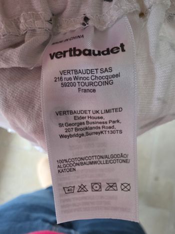 Drap housse parc carré Verbaudet