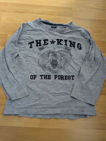 T-shirt manches longues gris Kiabi – Taille 6 ans 🐻