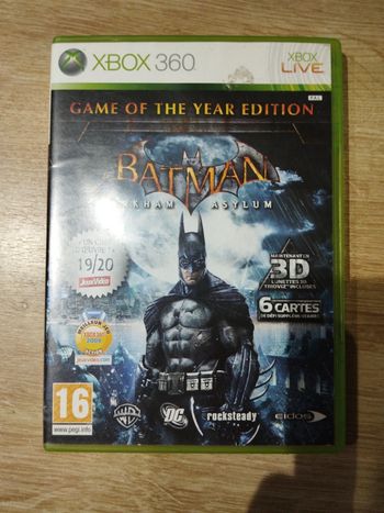 Batman Arkham Asylum game of the year édition xbox 360