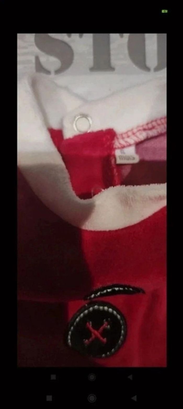 Pyjama velours Père Noël 6 mois - photo numéro 2