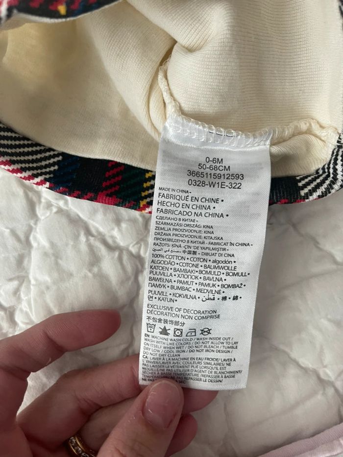 Petit bonnet couleur crème Levi’s 0-6 mois 50cm - 68cm - photo numéro 3