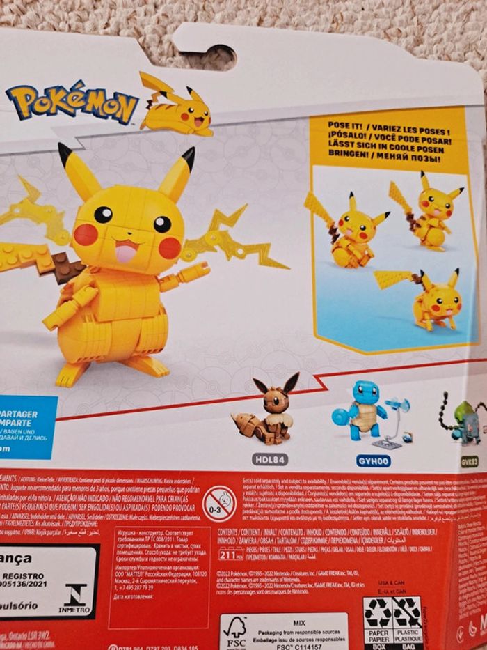 Coffret pokemon Pikachu Mega Construx 211 Livraion garantie avant Noël sous 48h🤶 - photo numéro 4