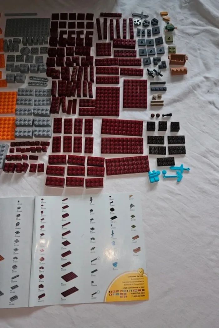 LEGO Minecraft 21154- Le Pont du Nether- Set 100% complet avec boîte et notice - photo numéro 4