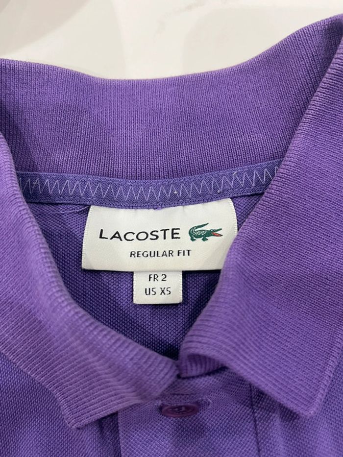 Polo Lacoste violet - photo numéro 4