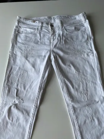 Jeans blanc notify coupe droite