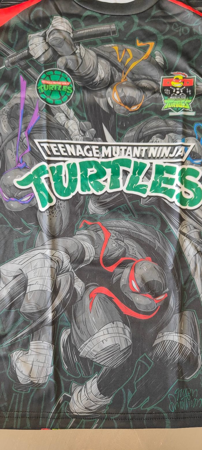 T-shirt maillot tortues ninja - photo numéro 3