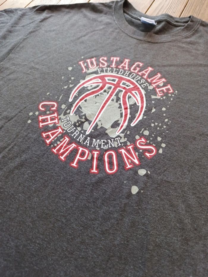 T-shirt basketball universitaire fieldhouse champions L - photo numéro 5