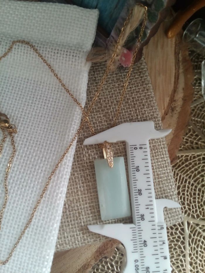 Collier pierre naturelle d'amazonite 🩵. - photo numéro 3