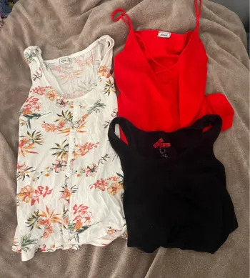 Lot de 3 débardeurs chic, décontracté et mignon