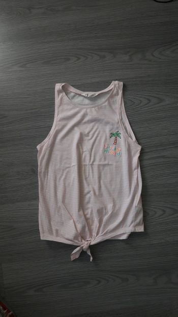 🌸 tee-shirt débardeur fille  en 14 ans h&m 🌸