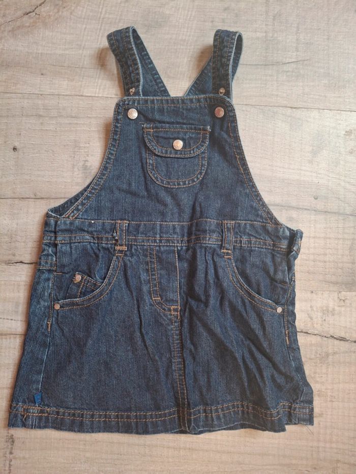 Robe salopette jeans fille 6 mois